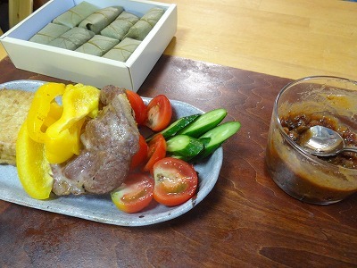 柿の葉寿司とグリル焼き